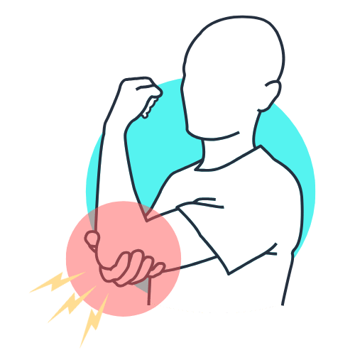 graphic illustration of joint pain