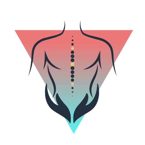 Graphic of hands below a spine representing cupping and soft tissue mobilization in Lima, Ohio at Lima Area Spine + Sport